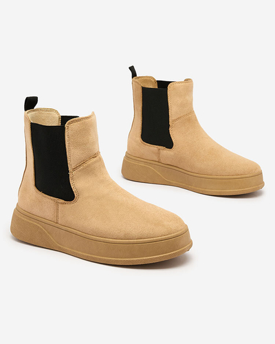 Royalfashion Dámske čižmy a'la snow boots v ťavej farbe Uteris