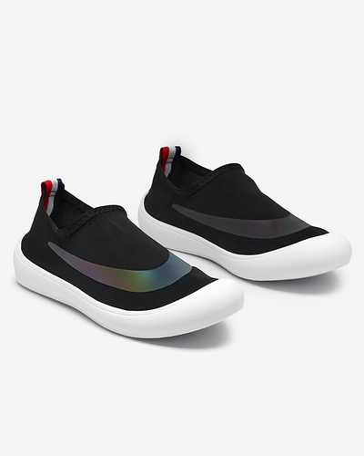 OUTLET Čierne dámske slip-on tenisky Lerick - Obuv
