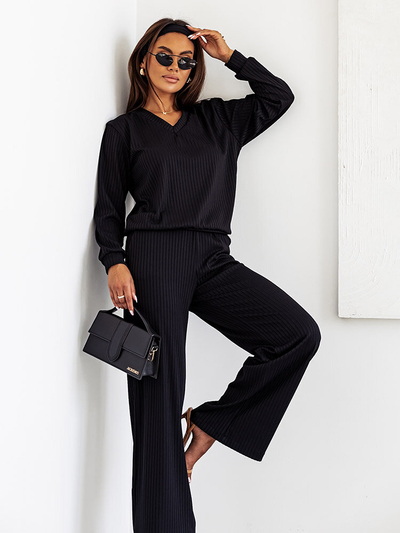 Royalfashion Dámska bavlnená súprava s rebrovaním