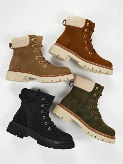 Ženski škornji s krznom Tessara