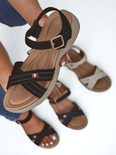 Royalfashion Ženski sandali z ravno peto Nirras