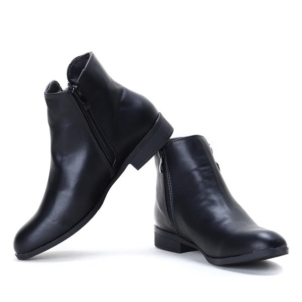 Czarne klasyczne sztyblety Anne- Obuwie