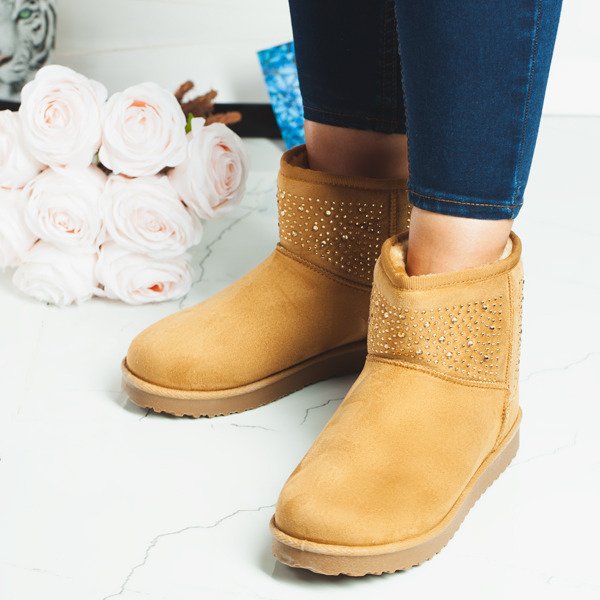 Izolované snehové topánky Matila hnedá - Obuv