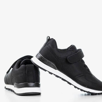 Černé dětské boty vyrobené z matné ekologické kůže Craizy - Obuv 1