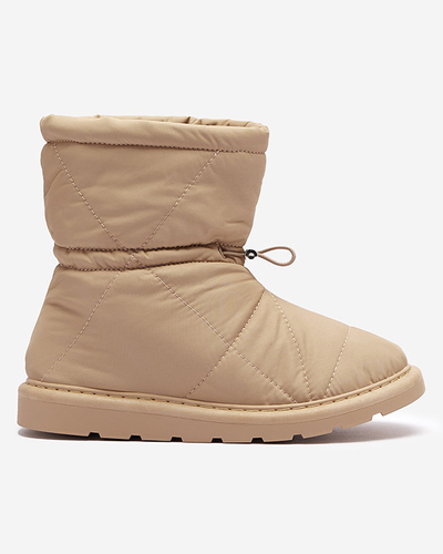 Svetlo hnedé dámske zateplené topánky a'la snow boots Kaliolen - Obuv