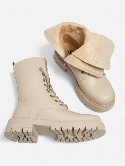 Eko usnjeni ženski gležnarji s vezalkami Farly