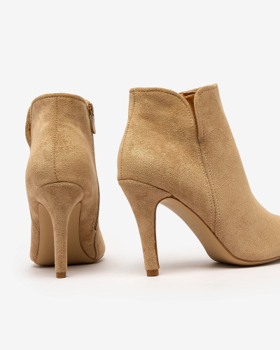 Royalfashion Svetlohnedé dámske čižmy Amalenika