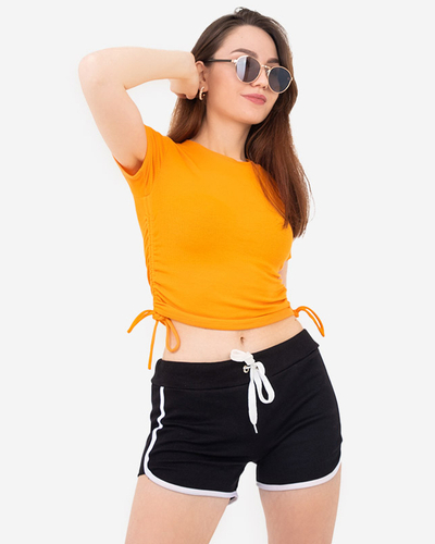 Čierne dámske športové šortky - Oblečenie