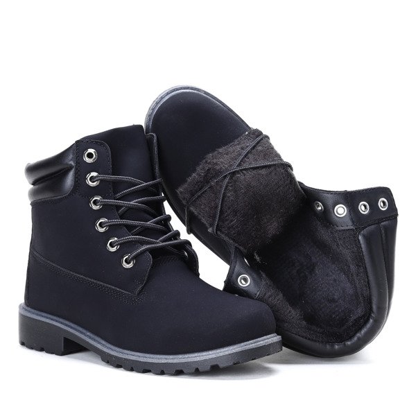 Ocieplane trapery w kolorze czarnym Katherine - Obuwie