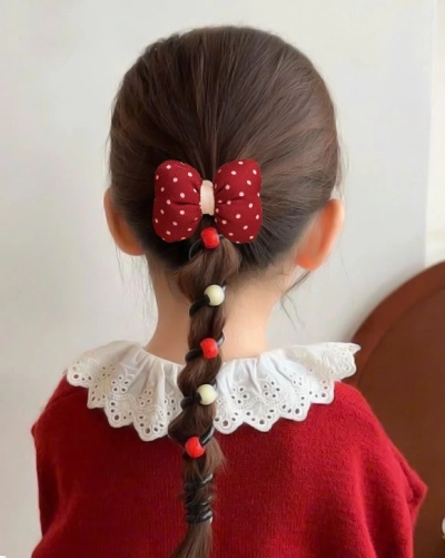 Royalfashion Gumička do vlasov Stužka Špirála s mašľou