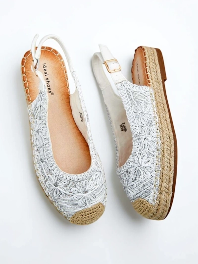 Royalfashion Dámske espadrilky s ozdobnou výšivkou