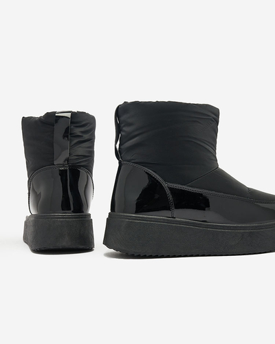 Royalfashion Black Maderta slip-on dámske snehové topánky