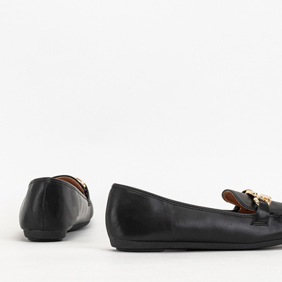 Čierne dámske mokasíny z eko kože Zolli- Shoes