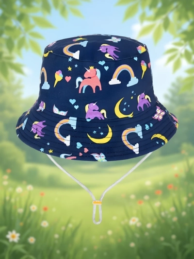 Royalfashion Detský klobúk typu bucket Farebný bucket