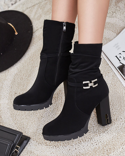 Royalfashion Dámske čižmy Teroleda so zdobeným podpätkom