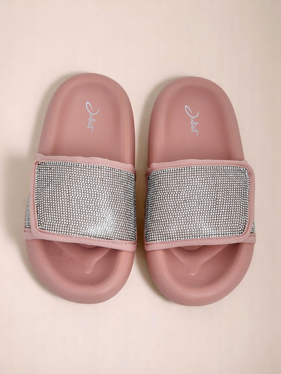 Royalfashion Ženski natikači s ploskim podplatom Sparkle Step