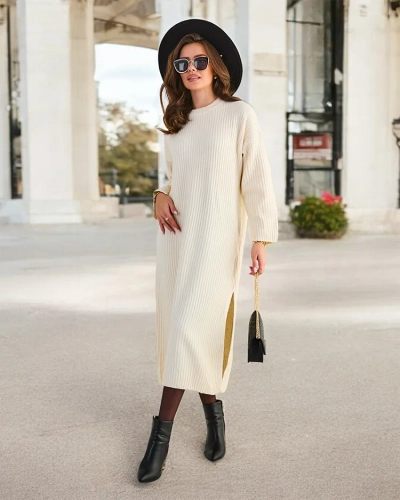 Dlhý svetrový šat pre ženy Royalfashion