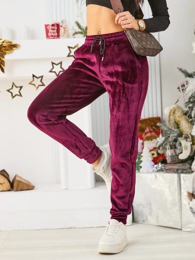 Royalfashion Dámské tepláky s fleecovou podšívkou