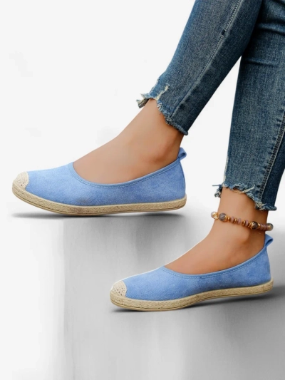 Royalfashion Dámske ekologické semišové espadrilky Aroles