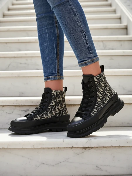 Royalfashion Dámske členkové topánky s potlačou Zoriof