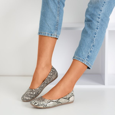 Dámske baleríny a'la hadia koža Rozita - Obuv