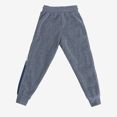 Šedé chlapčenské tepláky - Nohavice