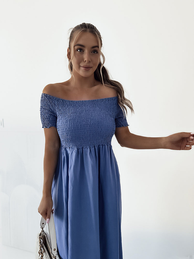 Royalfashion Dámske midi šaty a'la hiszpanka