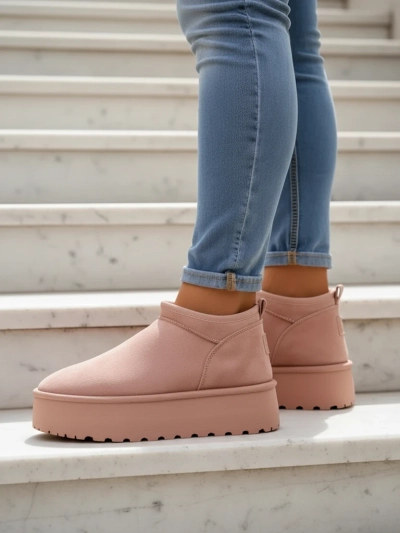 Royalfashion Dámske krátke čižmy a'la snow boots Ozozi
