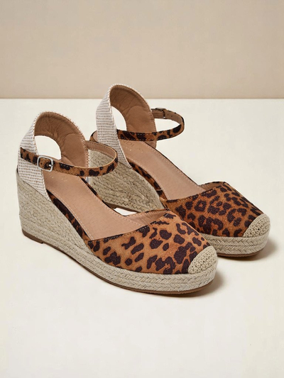 Aurelia Leopard Polne Pete Royalfashion ženski eko usnje camel