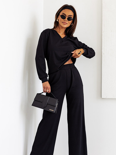 Royalfashion Dámska bavlnená súprava s rebrovaním