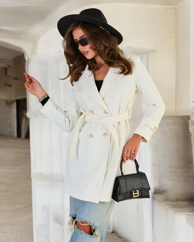 Royalfashion Dámsky viazaný kabát