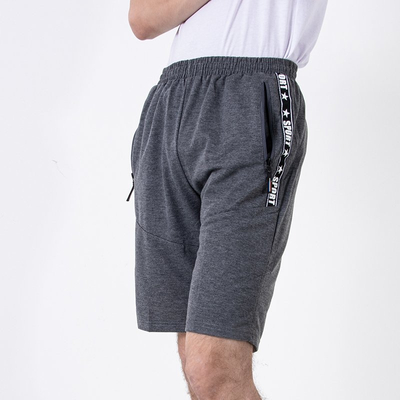 Pánske šedé tepláky - Oblečenie