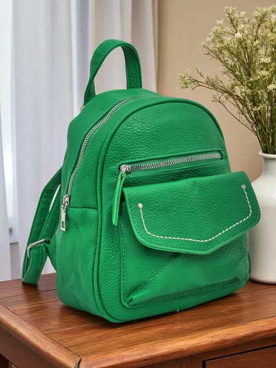 Ženski nahrbtnik Elettra Verde Królewska Moda ekološko usnje 25x25x10 cm