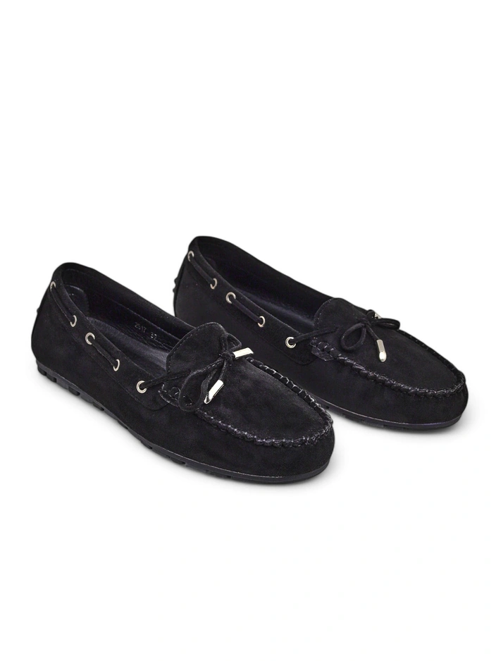 Royalfashion dámske ekologické semišové mokasíny Ziferte