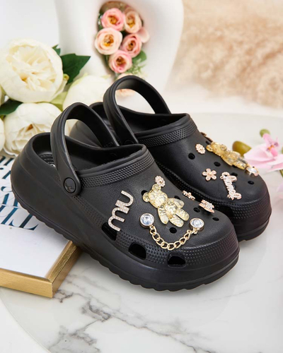 Royalfashion Dámske gumené žabky s ornamentmi Fescas