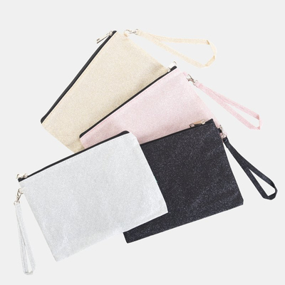 Zlatá trblietková kozmetická taška - Kabelky