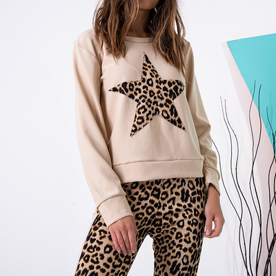 Dámska béžová tepláková súprava - Oblečenie