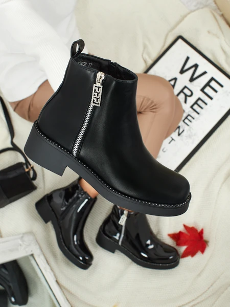 Ženski gležnarji iz eko usnja Belvani