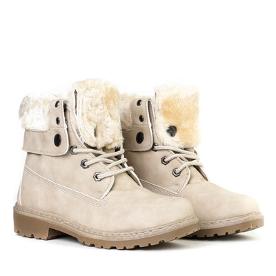 Ocieplane trapery w kolorze beżowym Neenah - Obuwie