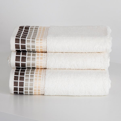 Biele hranaté uteráky po 3 ks - Uteráky