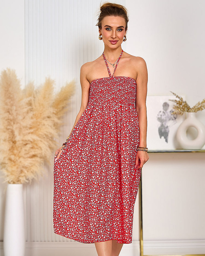 Royalfashion Dámske kvetinové midi šaty