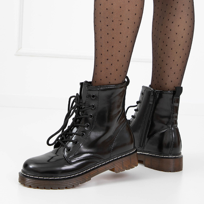 Čierne dámske pracovné oblečenie z ekokože Erazma - obuv