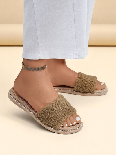 Royalfashion Ženski natikači s kožuhom Cozy Step