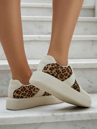Royalfashion Dámske športové tenisky s leopardím vzorom Big Cat