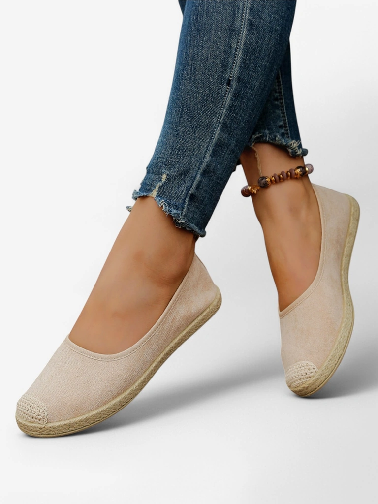 Royalfashion Dámske ekologické semišové espadrilky Aroles