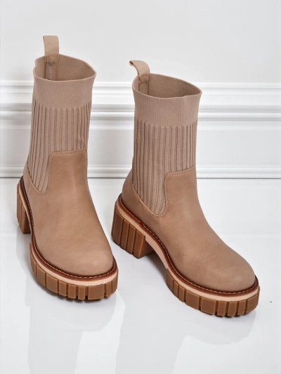 Ženski gležnarji s peto iz ekološkega usnja Ivy Storm