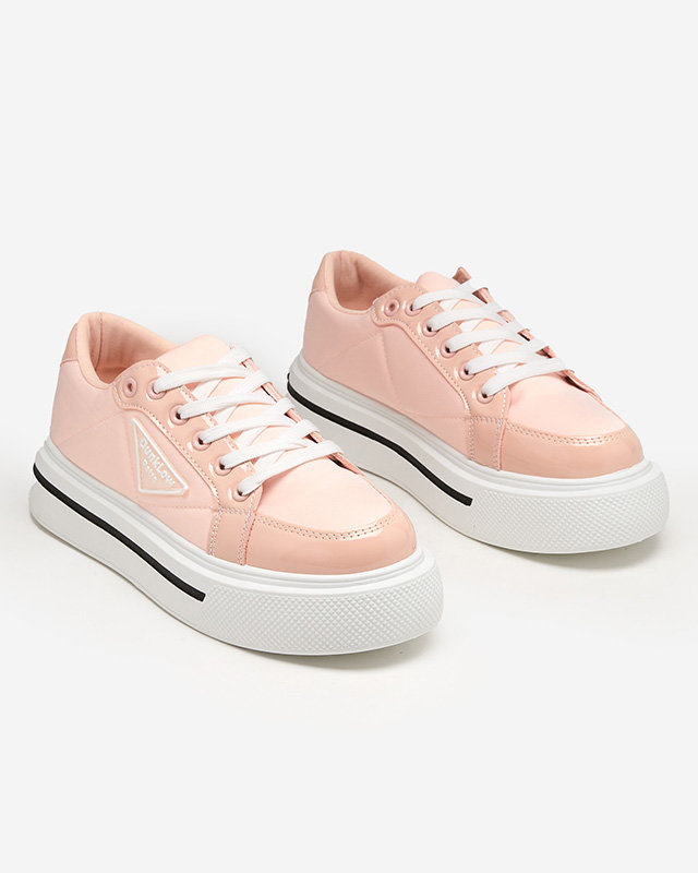 Svetloružová športová obuv pre ženy s hrubšou podrážkou Rall- Footwear