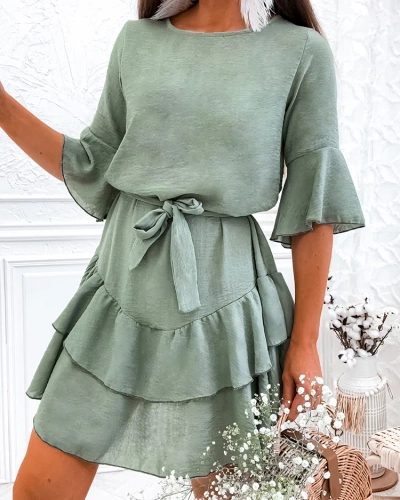 Royalfashion Dámske plátenné mini šaty