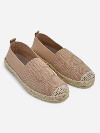 Ženski espadrile Callisto svetlo rjava nizka peta ekološko usnje