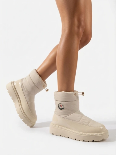 Royalfashion Dámske snehulky v krémovej farbe Ireda